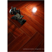 12.3mm HDF Mirror Maple Sound Absorbing Laminate Floor
